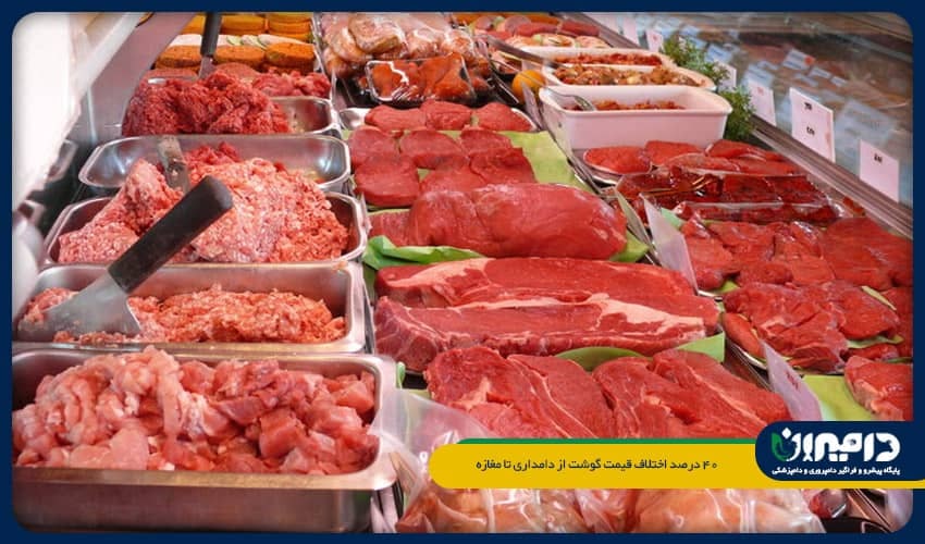 ۴۰ درصد اختلاف قیمت گوشت از دامداری تا مغازه